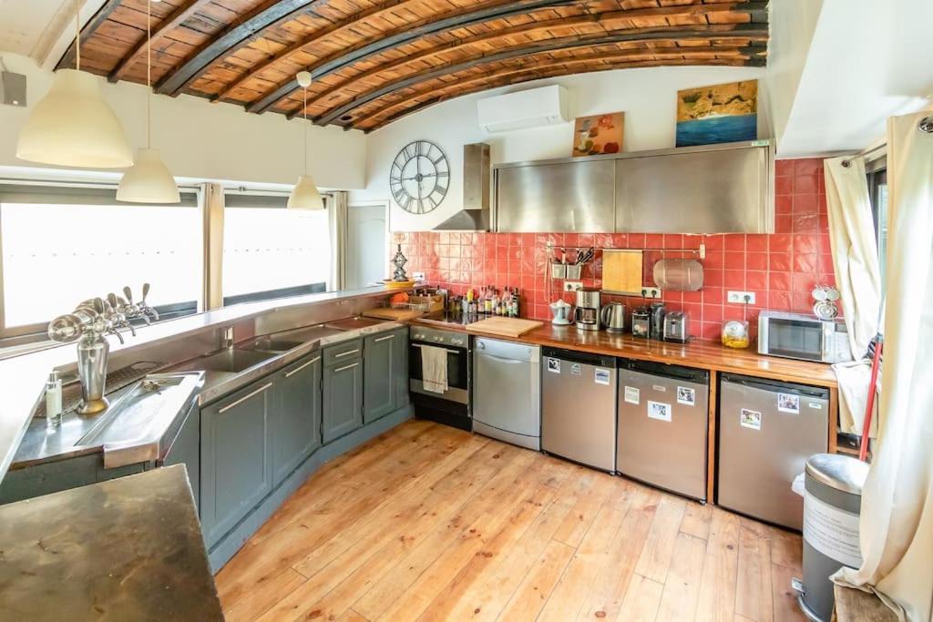 Grande Peniche 4 Ch - 10 Pers -Paris - Ile De Puteaux- Terrasses Villa Екстериор снимка