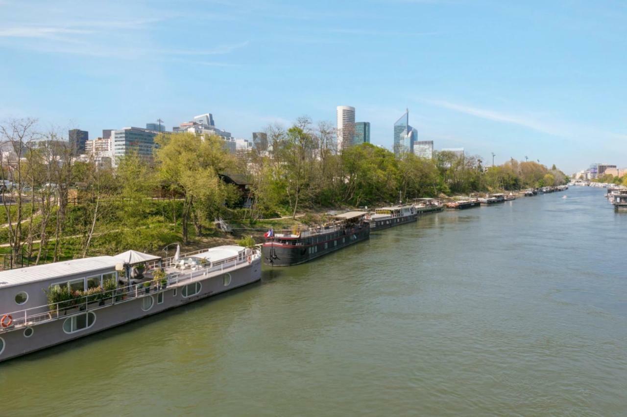 Grande Peniche 4 Ch - 10 Pers -Paris - Ile De Puteaux- Terrasses Villa Екстериор снимка